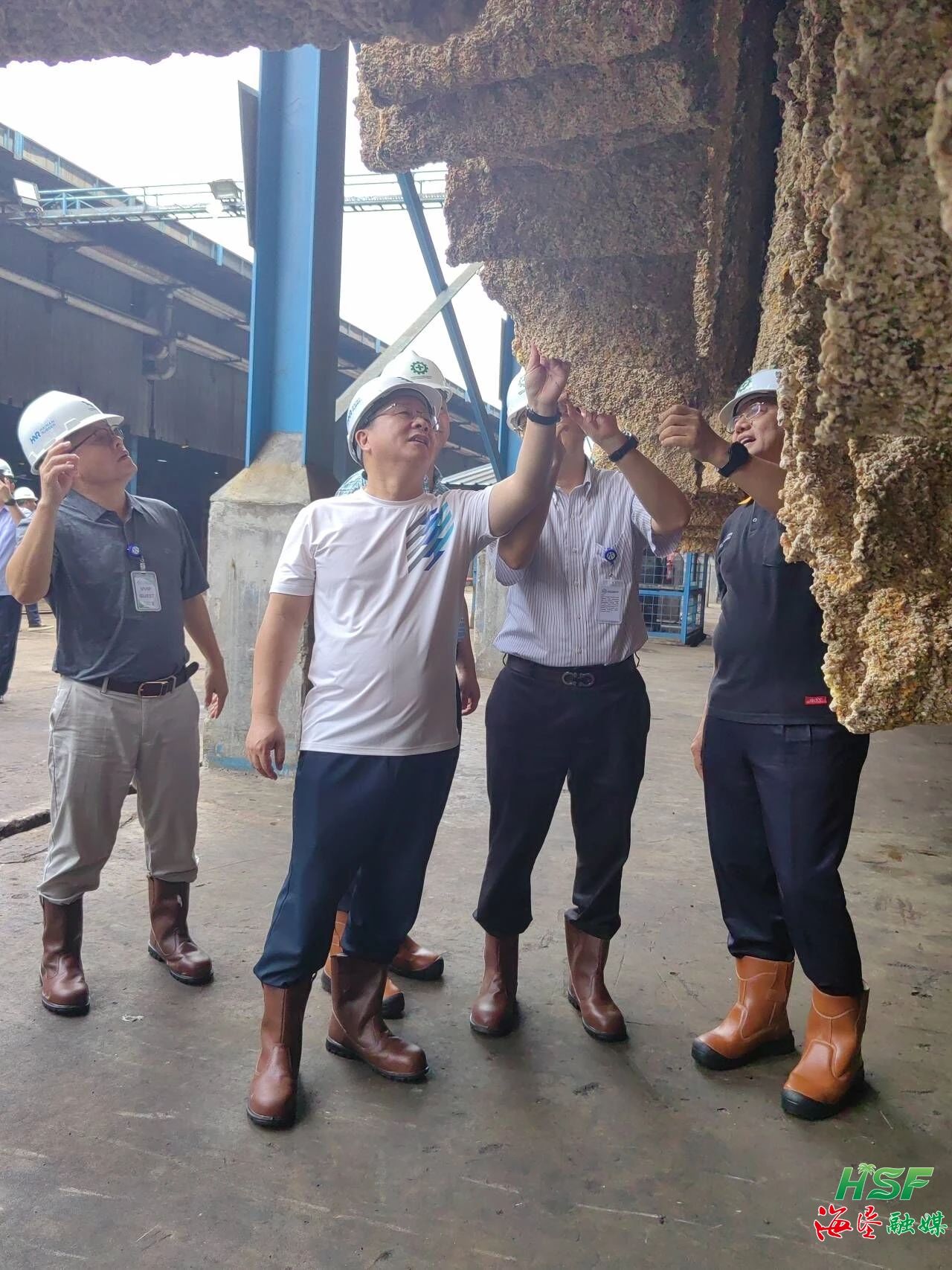 包洪文一行调研合盛农业SGO加工厂。